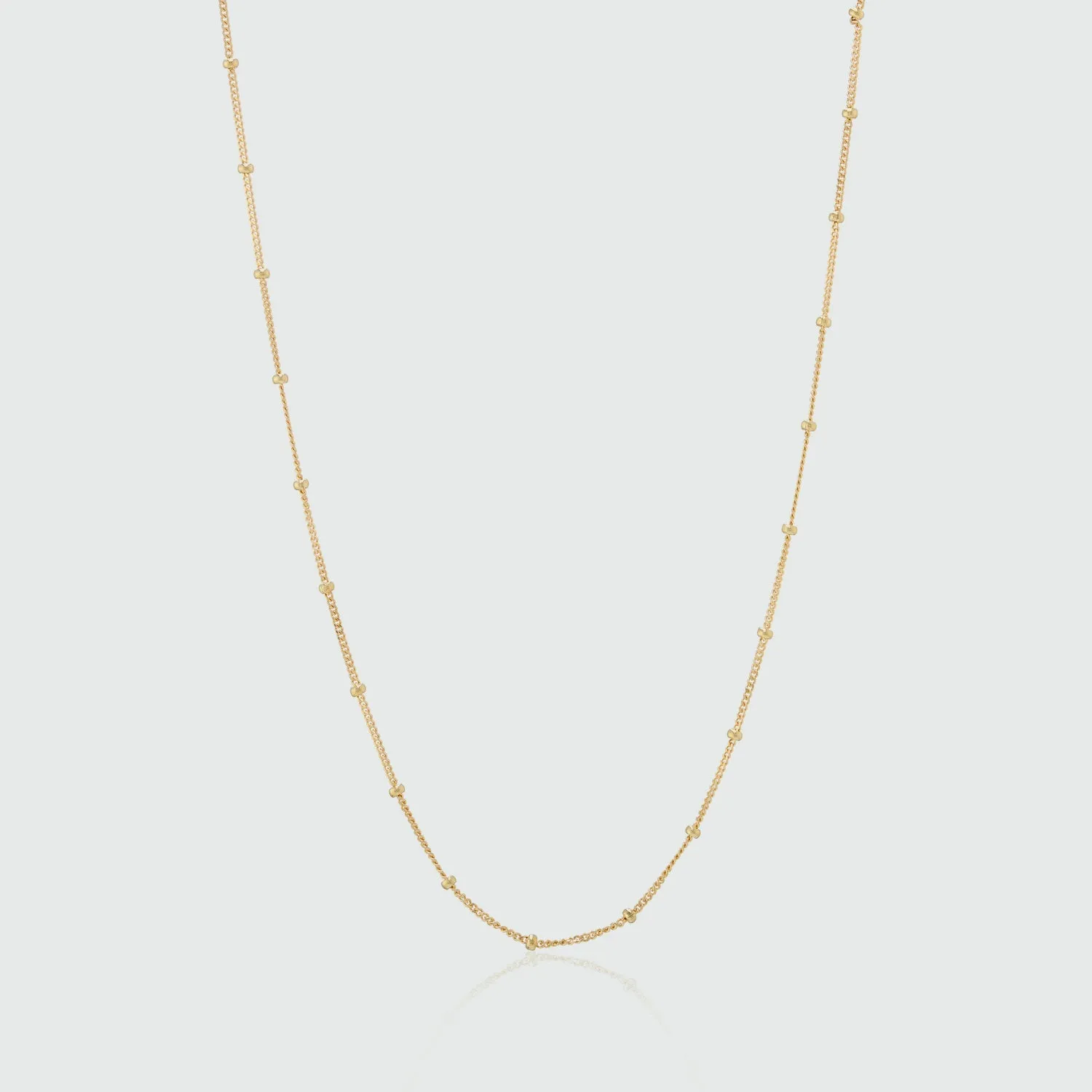 Barbican 9ct Yellow Gold Beaded Chain