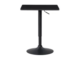 Black Adjustable Height Square Bar Table