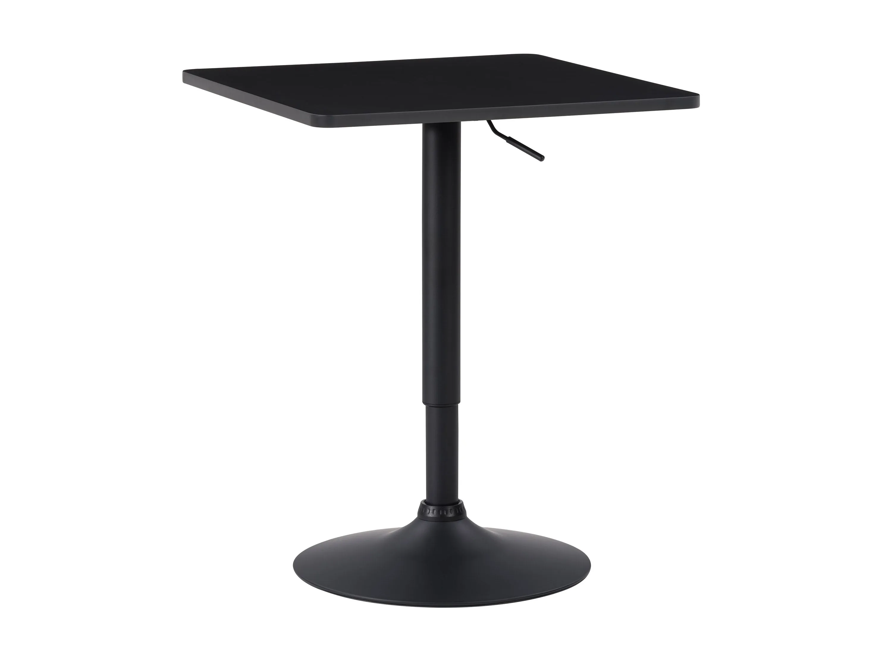 Black Adjustable Height Square Bar Table