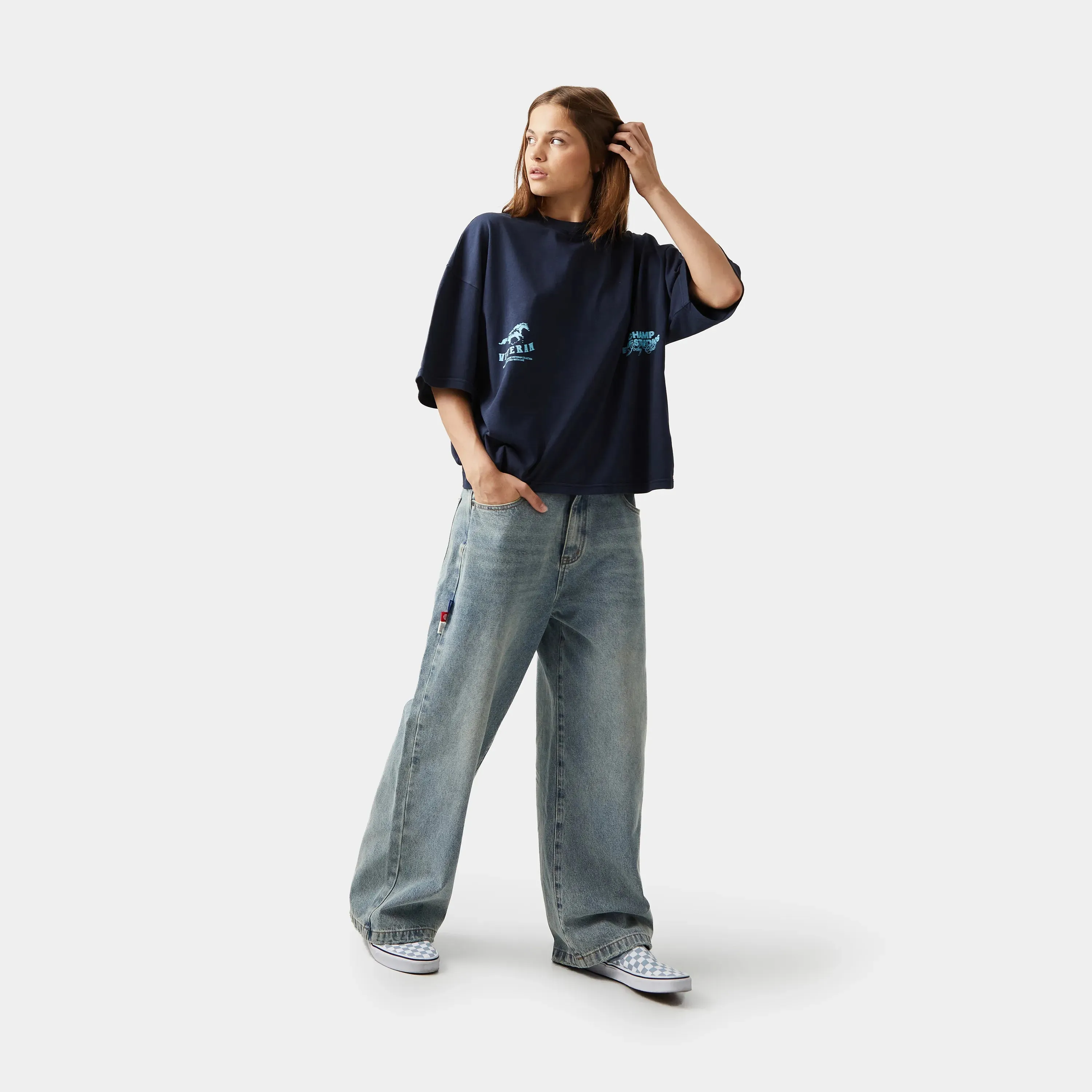 Champ Navy Oversized Tee