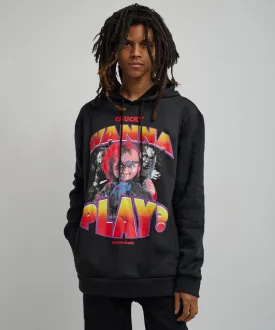 Chucky Wanna Play Graphic Print Hoodie