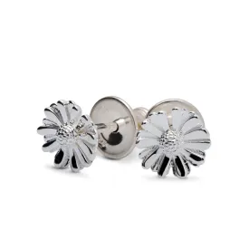 Daisy Tiny Silver Stud Earrings