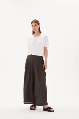 Elastic Back Palazzo Pant