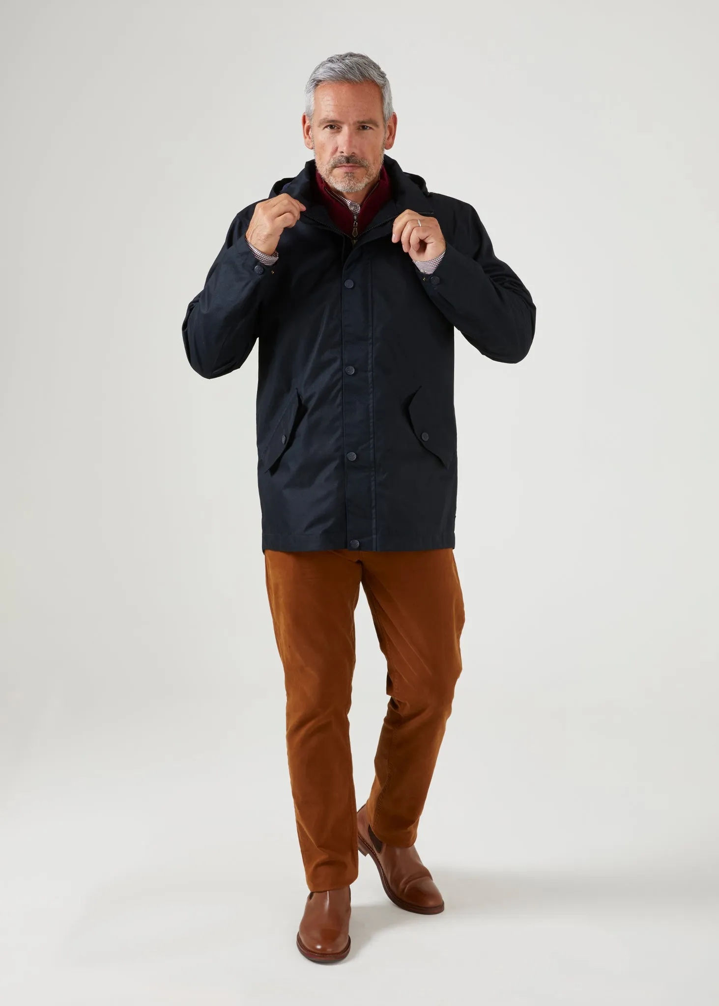 Fernley Men's Waterproof Parka In Navy