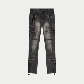 Flare Premium Cargo Pants (Grey Wash)