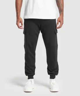 Gymshark Rest Day Essentials Black Cargo Joggers - Cozy and Stylish Athletic Wear