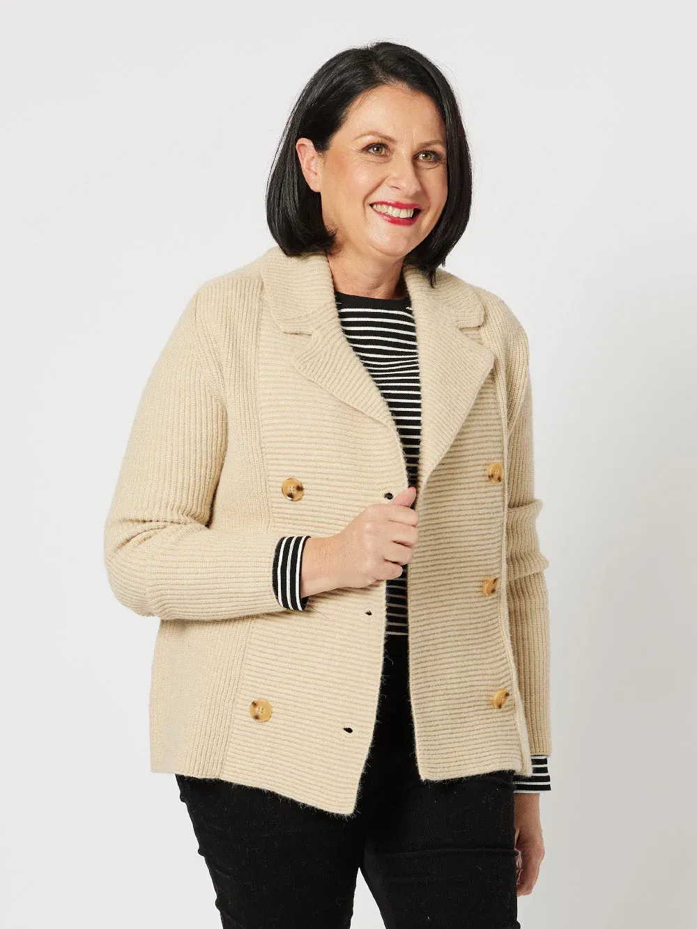 Helen Knit Jacket - Camel