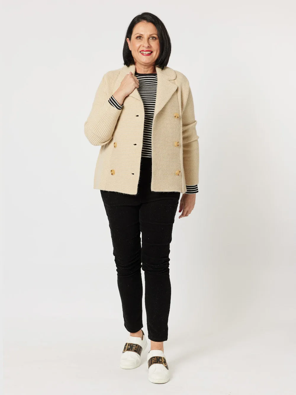 Helen Knit Jacket - Camel