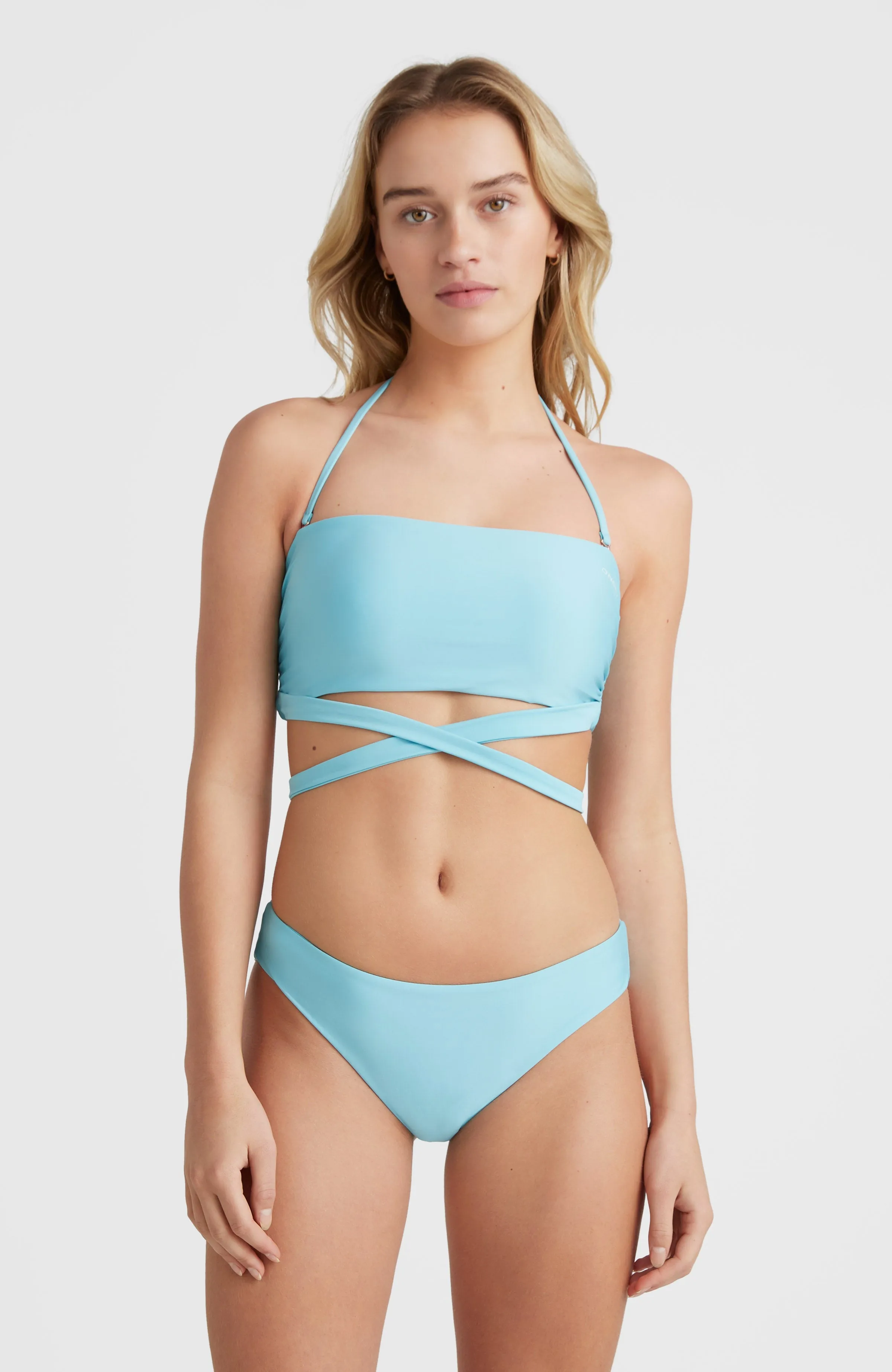 Jen - Maoi Bandeau Bikini Set | Blue Topaz