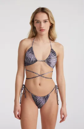 Kat Becca Women Of The Wave Triangle Bikini Set | Grey Tie Dye