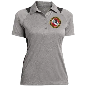 Ladies Heather Moisture Wicking Polo