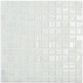 Laguna White, 1" x 1" - Glass Tile