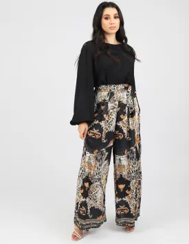 Paisley Leopard Beaded Pants