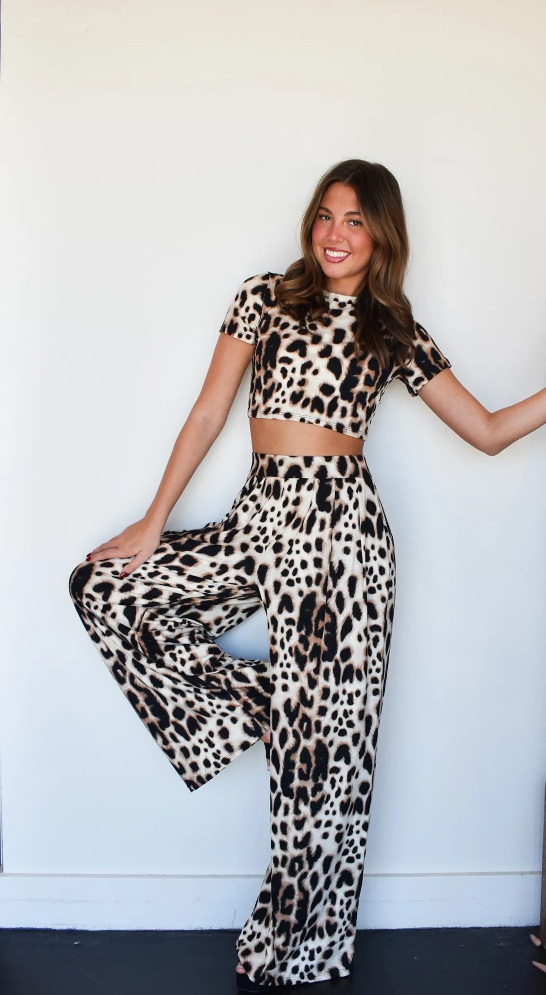 She's Fierce Leopard Lounge Set