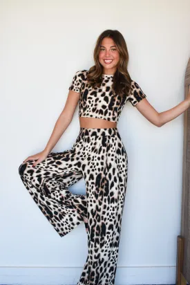 She's Fierce Leopard Lounge Set